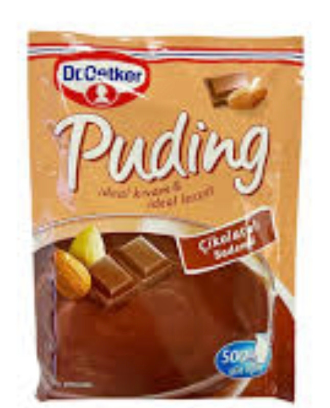 پودینگ شکلات و بادام دکتر اوتکر ا dr oetker cikolatali bademli puding 118gr