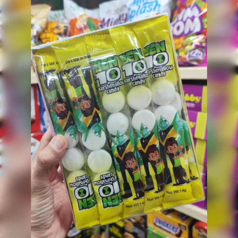 مارشمالو طرح بن تن 10 گرم 30عددی محصول چین