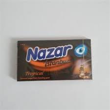 آدامس بدون آسپارتام با طعم میوه های استوایی Nazar istanbul ا Nazar istanbul
