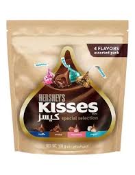 شکلات هرشیز کیسز اسپشیال دارای 4 مدل شکلات (100 گرم) Hersheys kisses Hersheys kisses