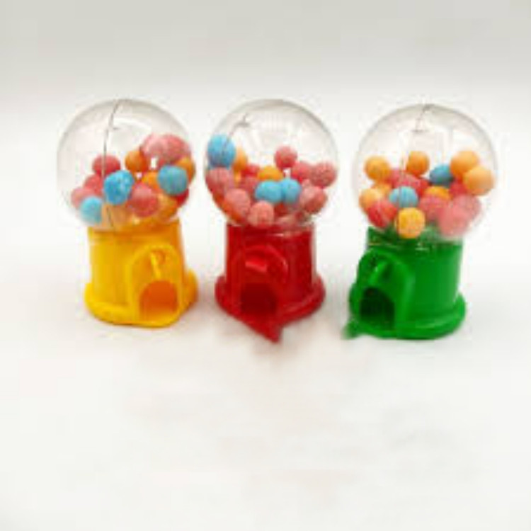 آبنبات گردونه شانس توپی با طعم میوه ای پک سه عددی candy machine