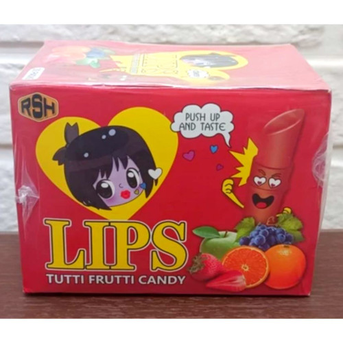آبنبات رژلبی لیپس بسته ۳۰ عددی lips