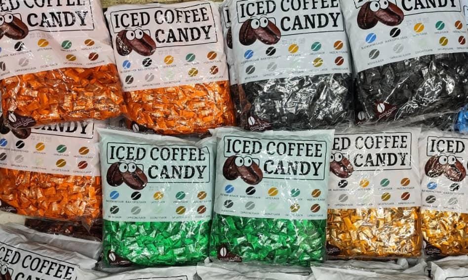 قرص قهوه کافی کندی اورجینال کارتن 8  کیلویی 8 طعم  Cofee Candy