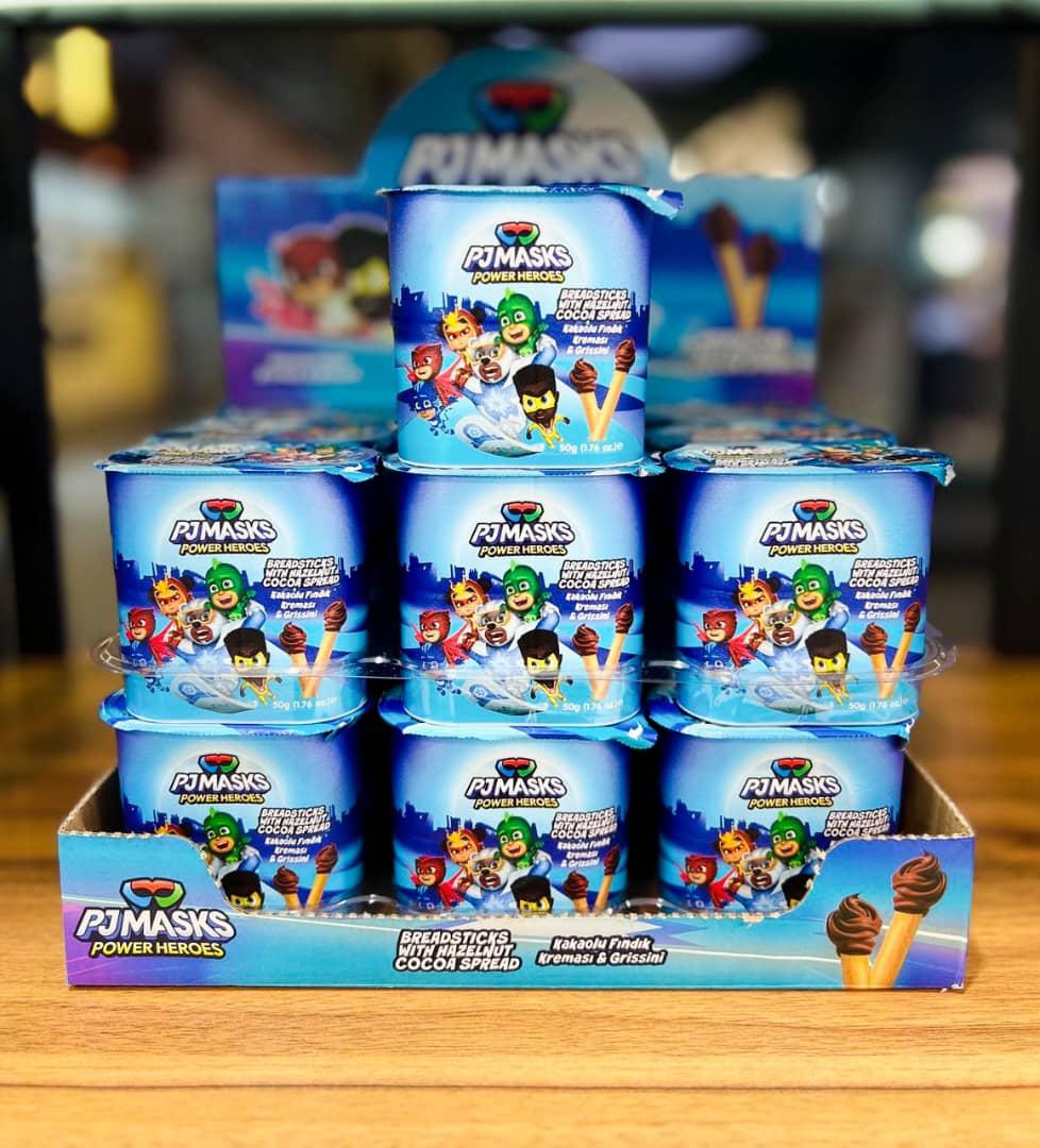 نوتلا همراه با بیسکوییت پی جی ماسک PJMASKS بسته 24 تایی