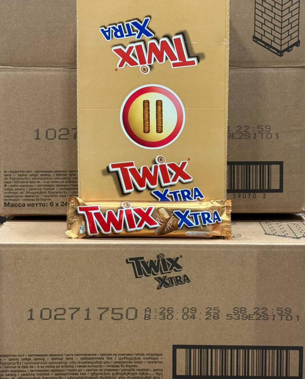 شکلات دوبل توییکس 82 گرمی | TWIX XTRA باکس 25 تایی