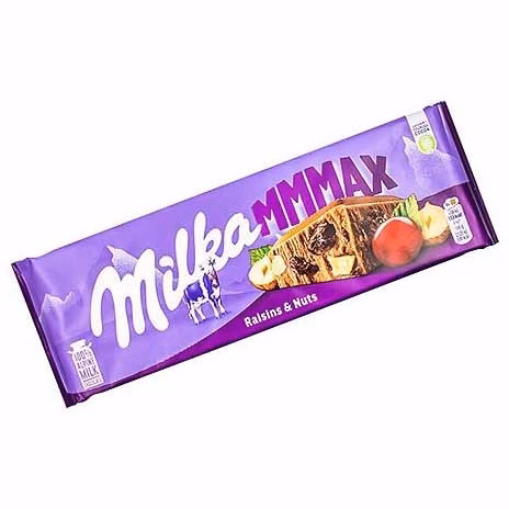 شکلات تخته ای میلکا فندق و کشمش 300 گرمی Raisins & nuts