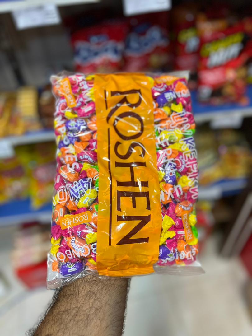 آبنبات اوکراینی روشن Roshen مغزدار میوه ای بسته 1 کیلوگرم