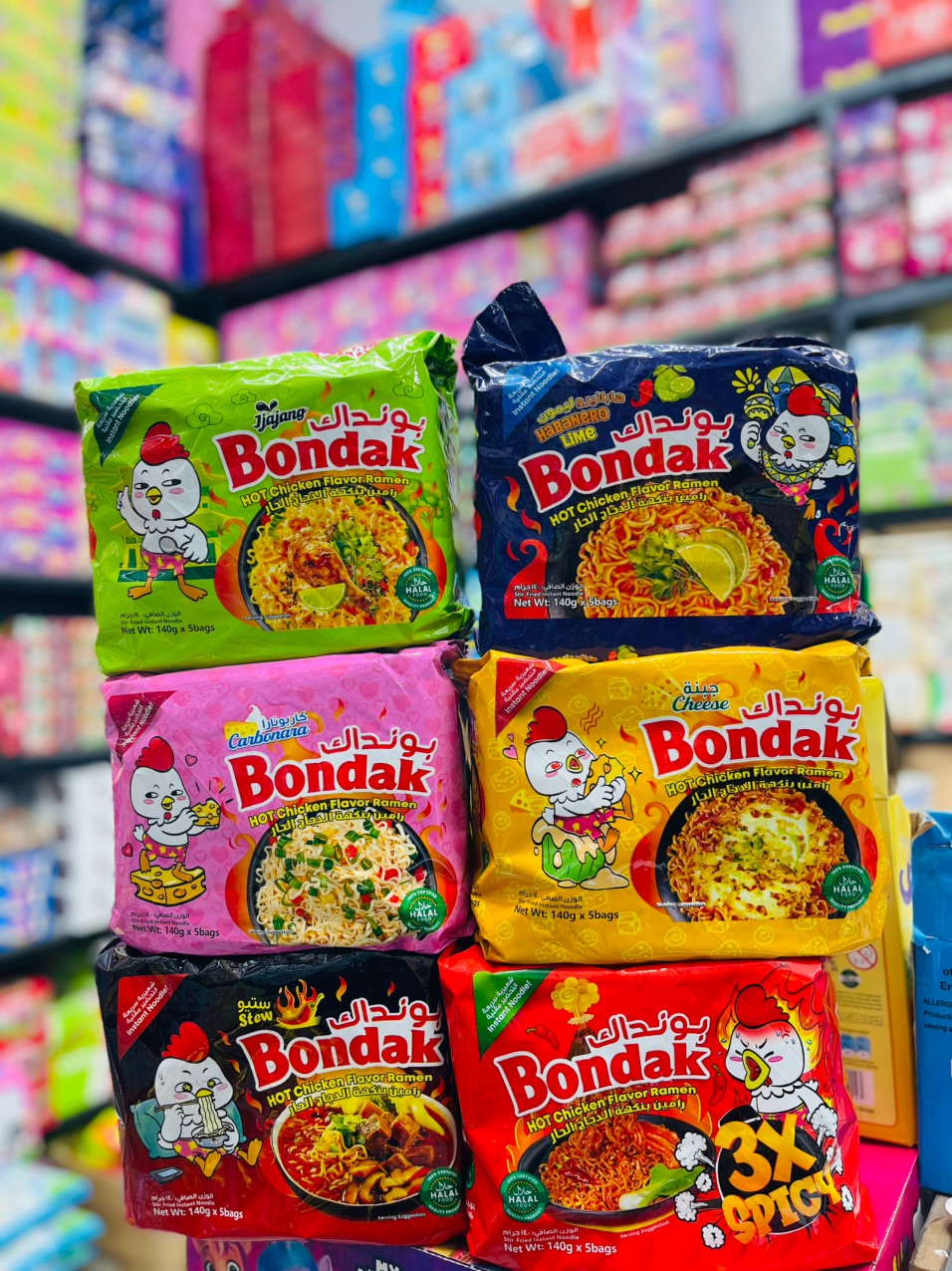 نودل کره Bondak (کارتن8 تایی بسته 5عددی)