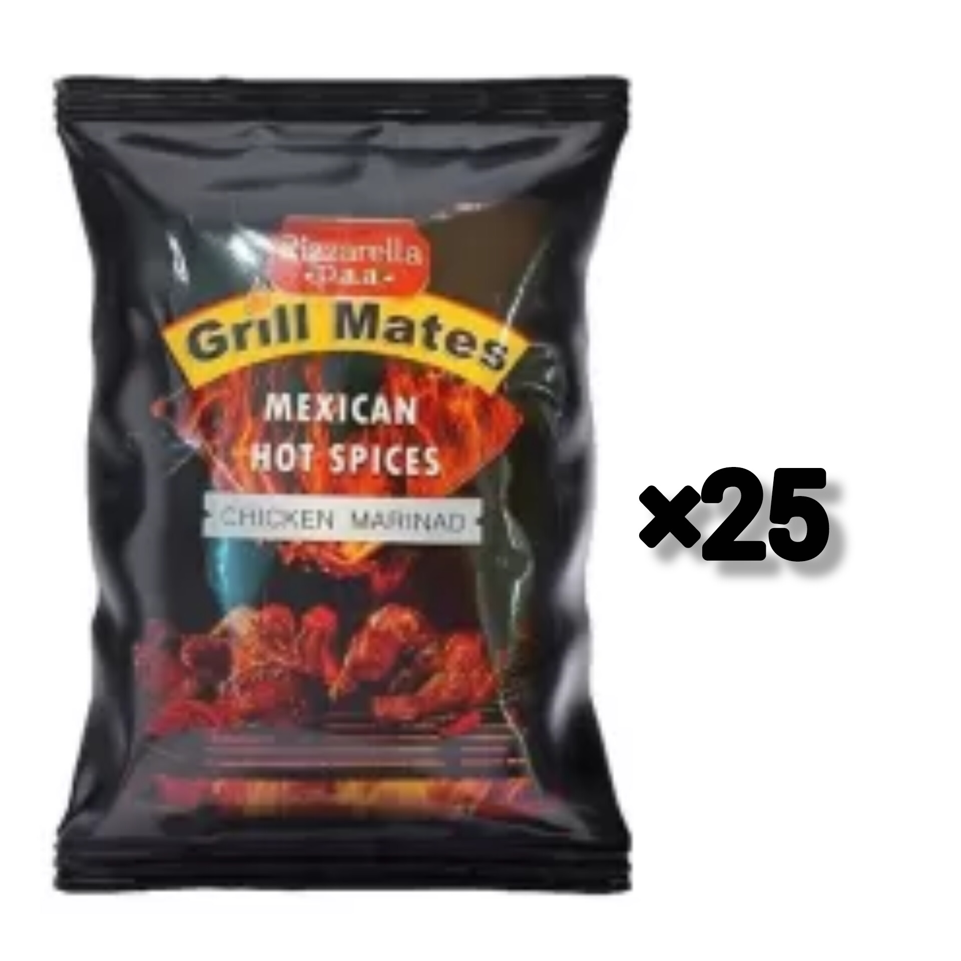 ادویه مرغ مکزیکی تند پیزارلا (500 گرم)  کارتن 25 تایی pizzarella paa