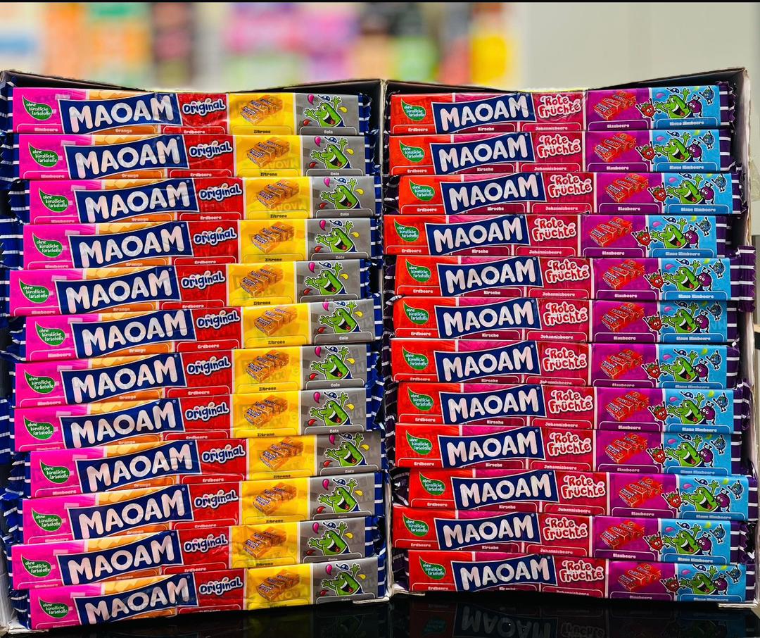 تافی میوه‌ای مائوام MAOAM بسته 5 تایی باکس 48 تایی