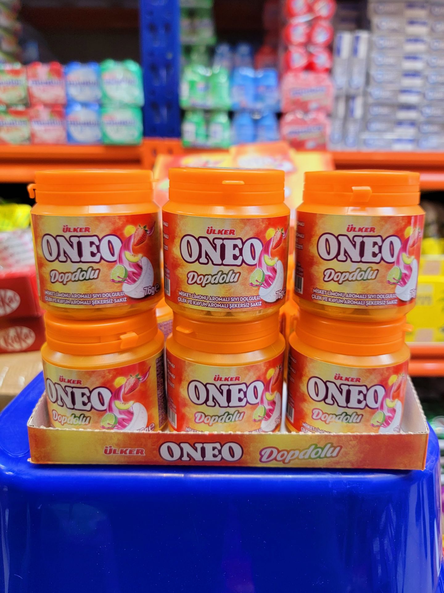 آدامس اونئو اولکر با طعم میوه 76 گرم بسته 6 عددی  Oneo Dopdulo
