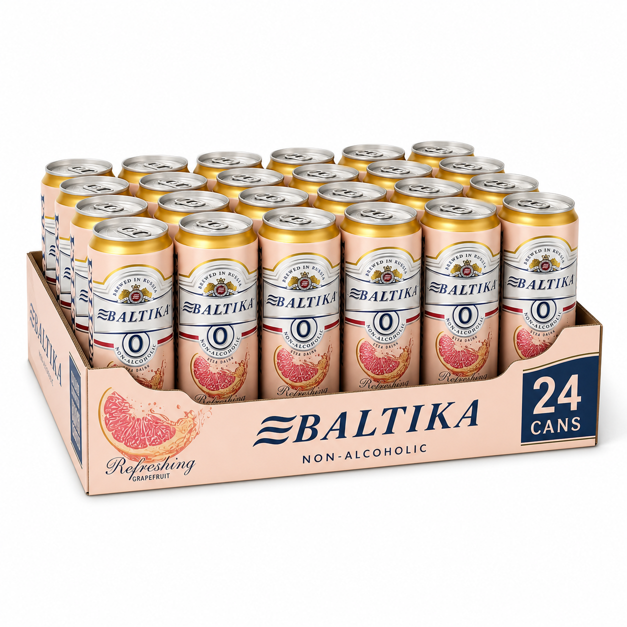 آبجو طعم گریپ فروت 24 عددی بالتیکا Baltika