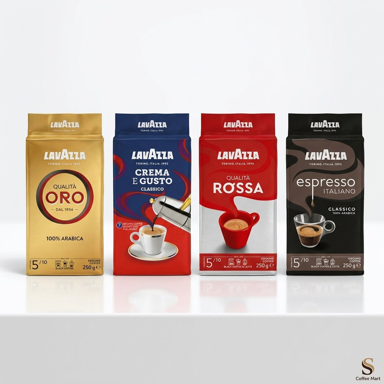 دانه قهوه لاوازا 4 مدل ۱ کیلوگرم کارتن 4 کیلویی lavazza