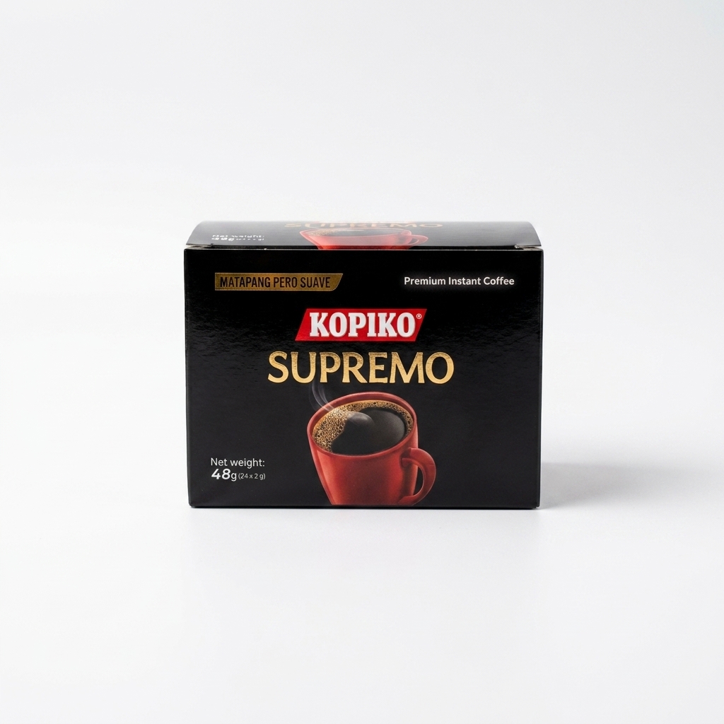 قهوه فوری کوپیکو Kopiko مدل سوپرمو Supremo بسته 24 عددی (اورجینال)
