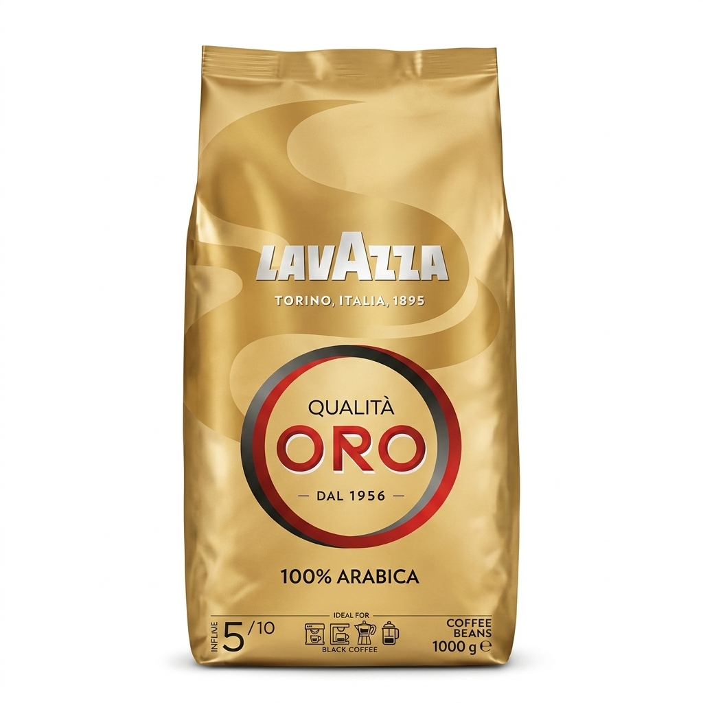 دانه قهوه لاوازا مدل Qualità Oro وزن ۱ کیلوگرم