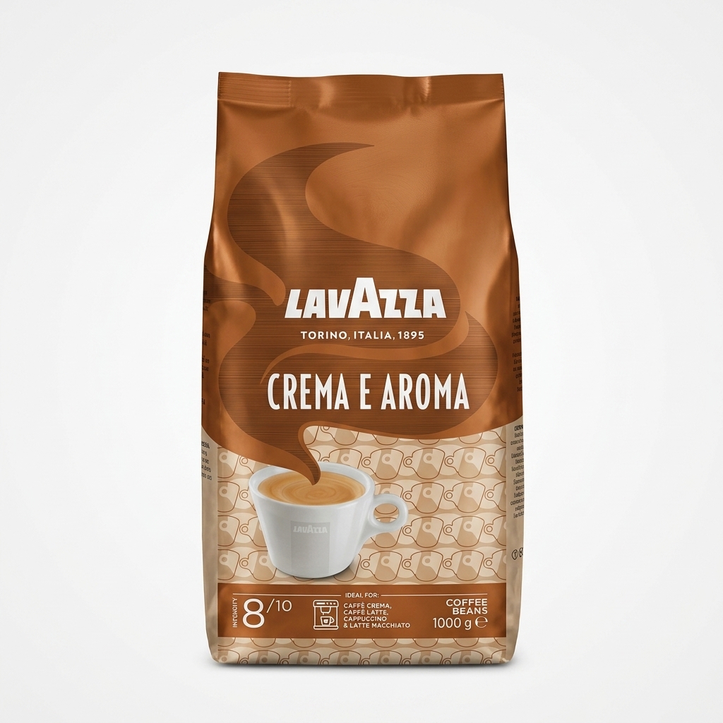 دانه قهوه لاوازا مدل Caffe Crema Gustoso وزن ۱ کیلوگرم