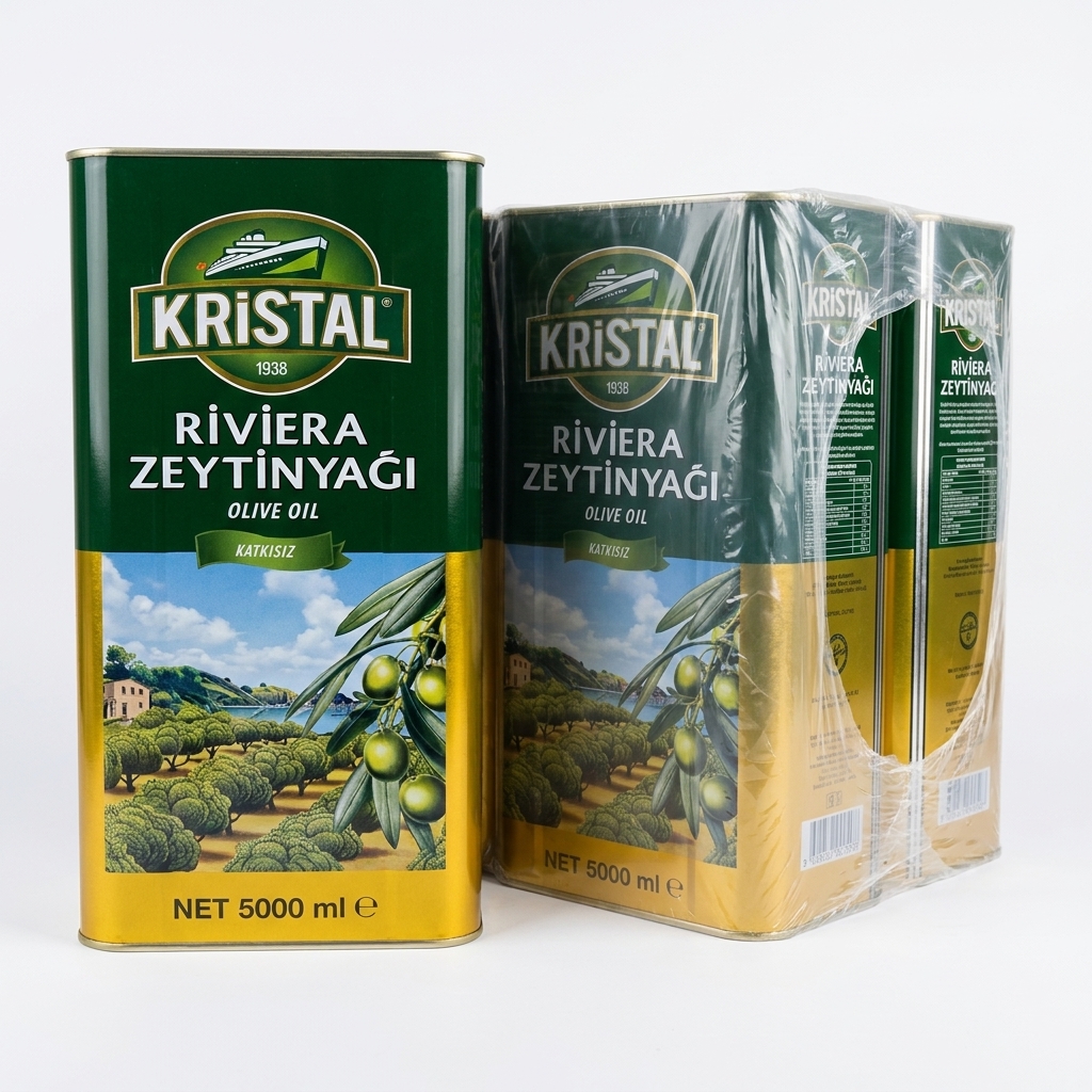 روغن زیتون کریستال KRiSTAL عمده 4 عدد 5 لیتری